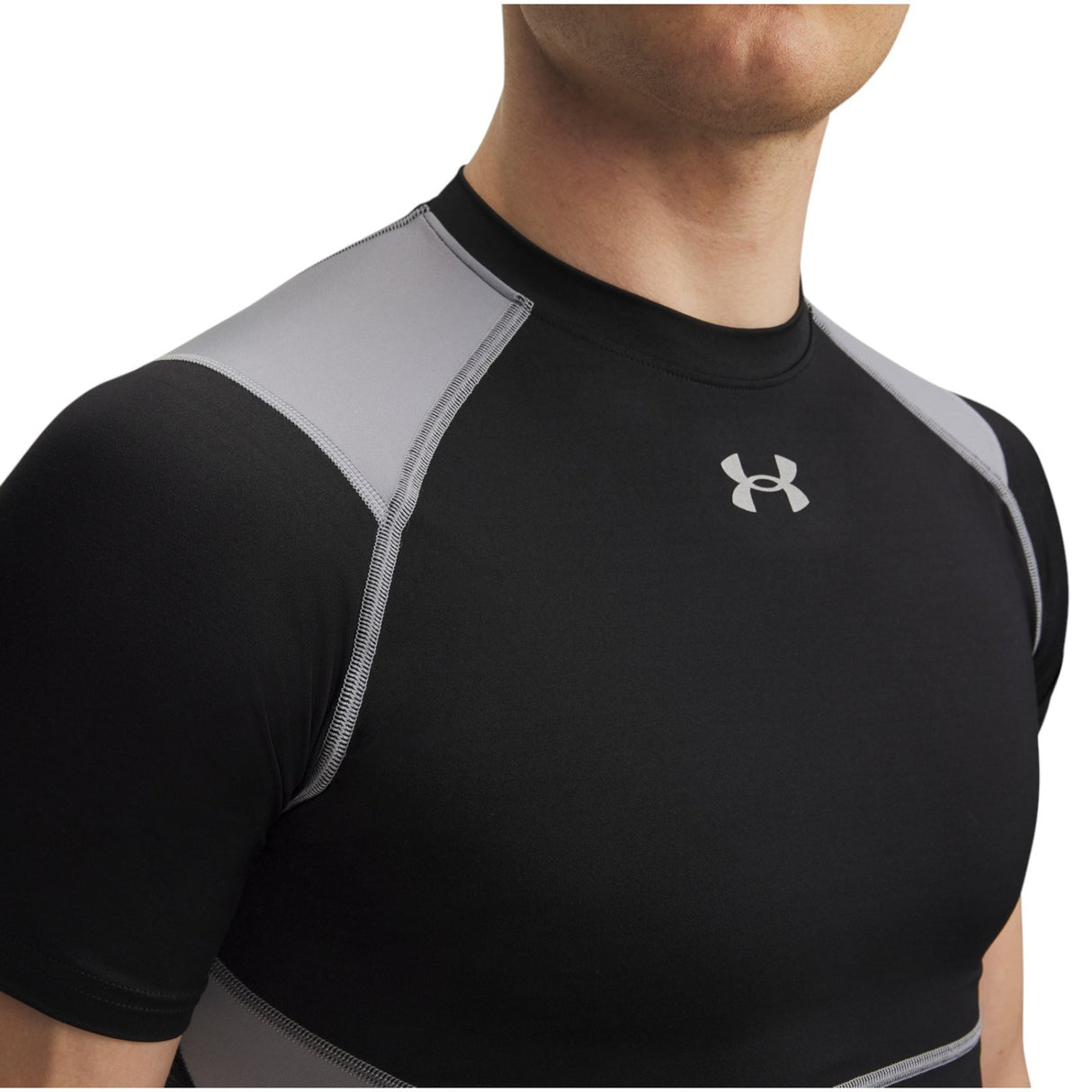 UA Mens HG Elite Comp SS Tee Black