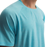 UA Mens Tech Textured SS Tee Blue