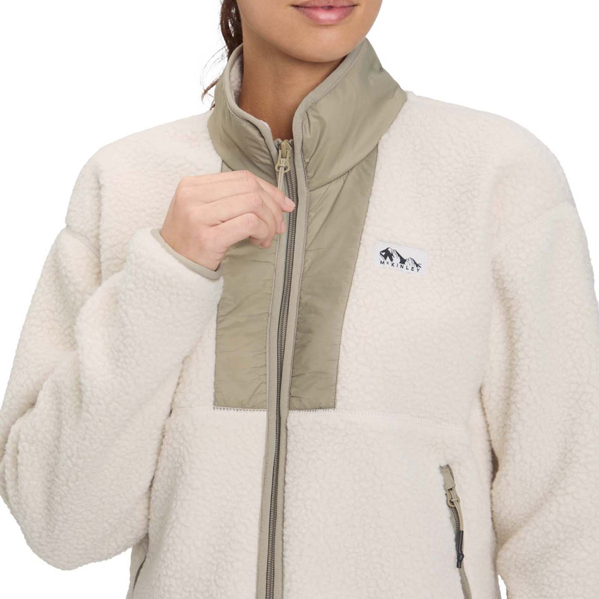 McKinley Fleur Womens Full-Zip Knit Fleece Hiking Jacket