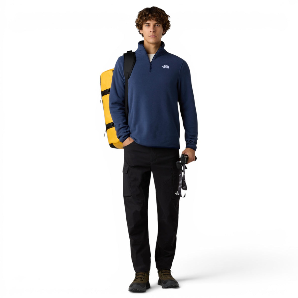 TNF Mens Glacier Flc QZ Jacket Navy