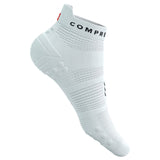 Compressport Pro Racing V4.0 Run Low Socks - White / Black