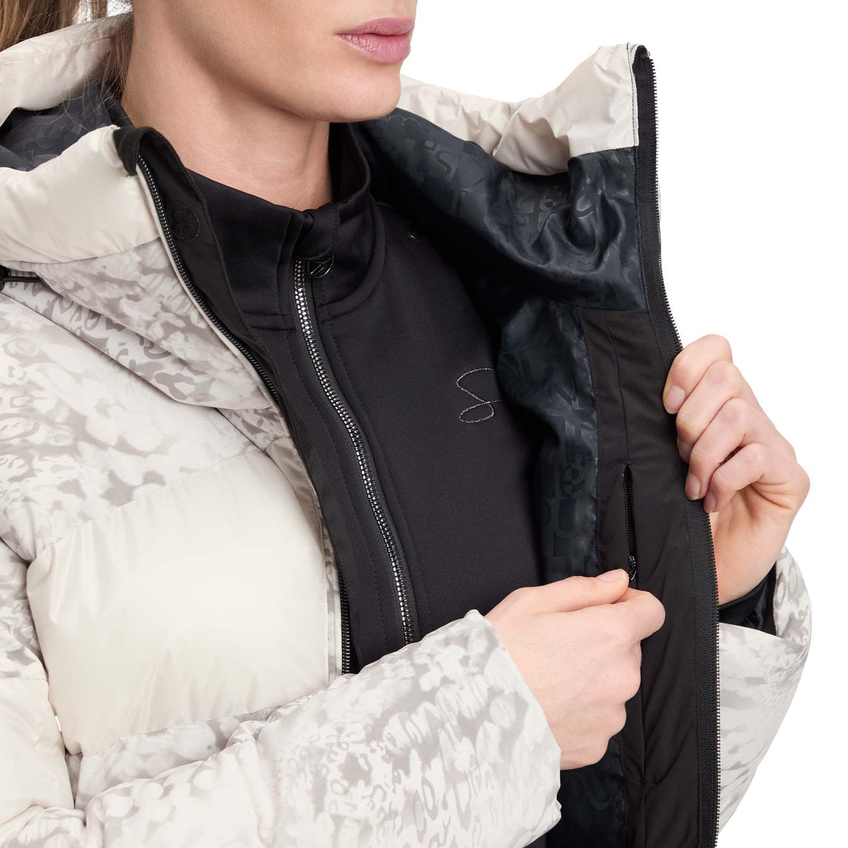 McKinley Sophi Womens Full-Zip Padded Slim-Fit Ski Jacket