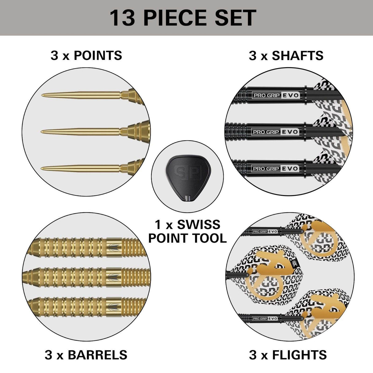 Target Bolide Envy 02 90% Tungsten 24G Steel Tip Darts