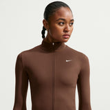NIKE WMS ONE DF FZ FITTED JACKET Brown