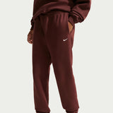 NIKE WMS STDO FLC MW MR CFT PANT Maroon