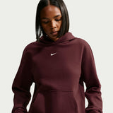 NIKE WMS STDO FLC MW STD PO HDY Maroon