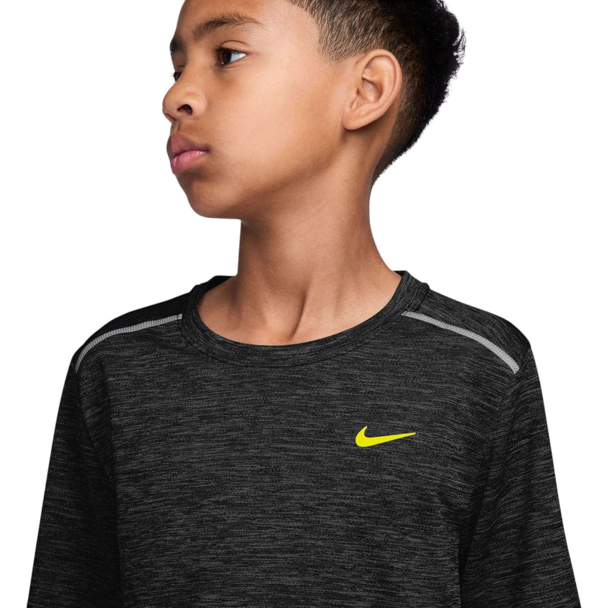 NIKE KIDS DF MILER SS TOP Black