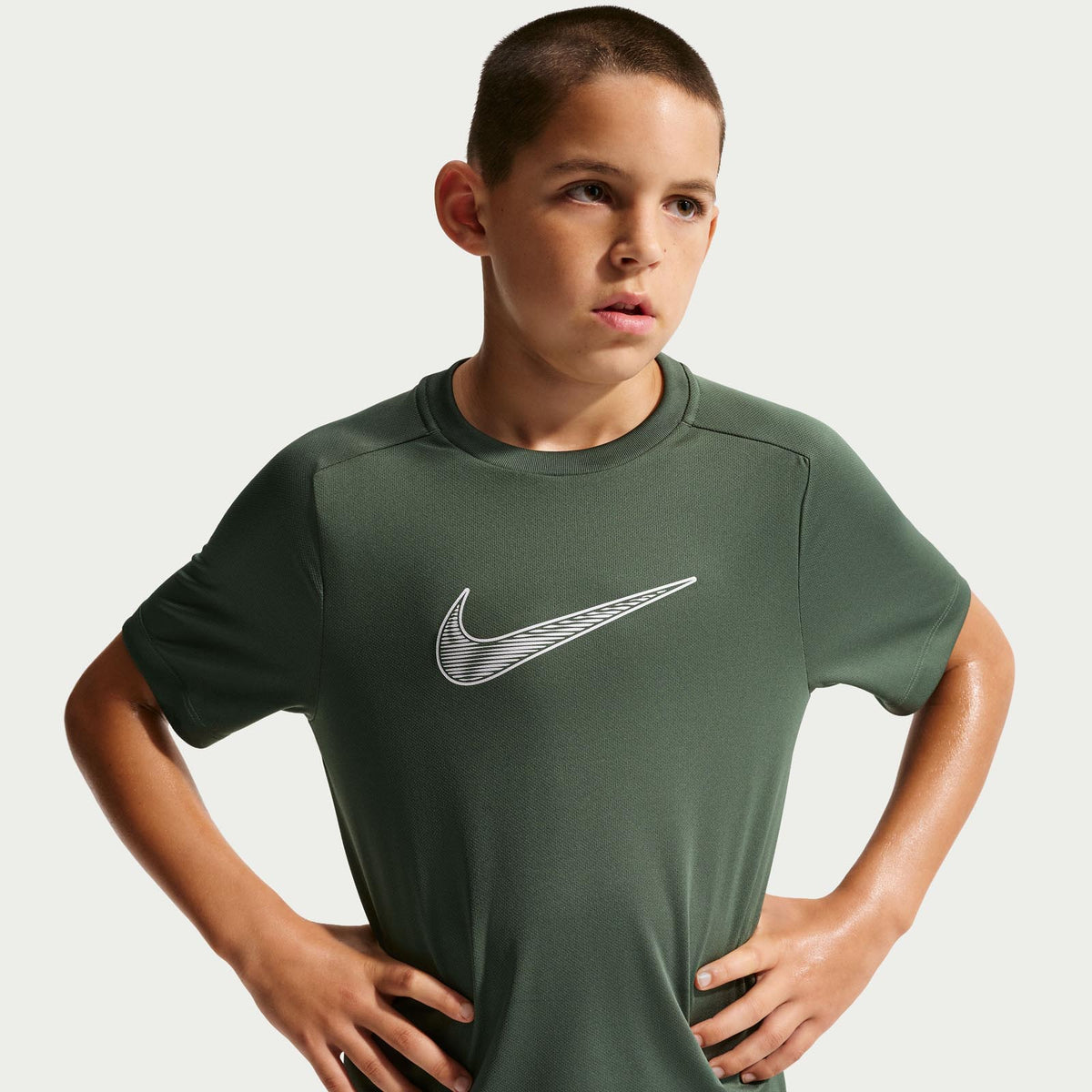 NIKE KIDS DF MULTI SS TOP HBR Green