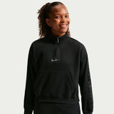 Nike G NSW Studio Flce Q Zip Shine Blk