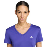 adidas Womens V Neck Tee Purple