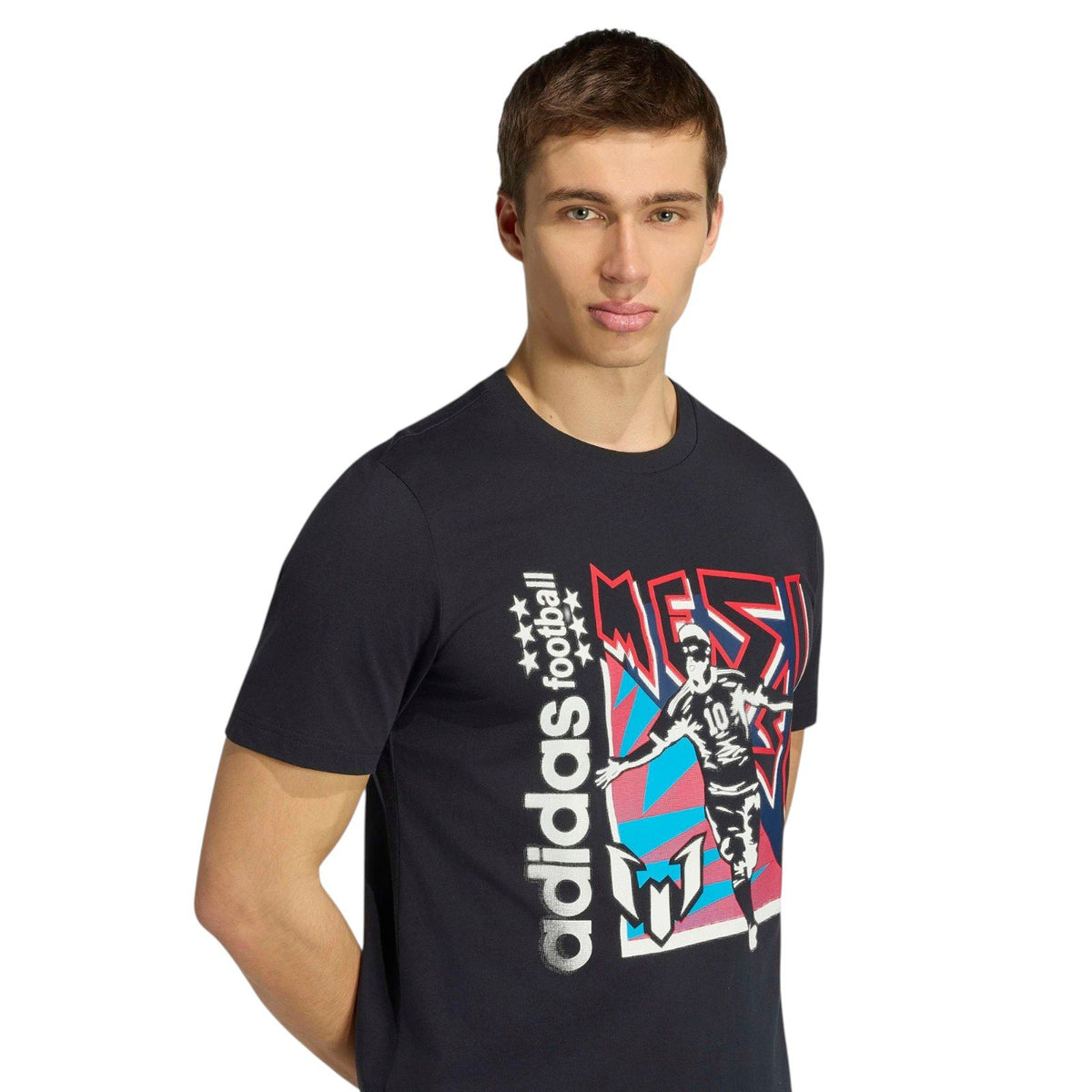 adidas Mens Messi Fun Graphic Tee Black