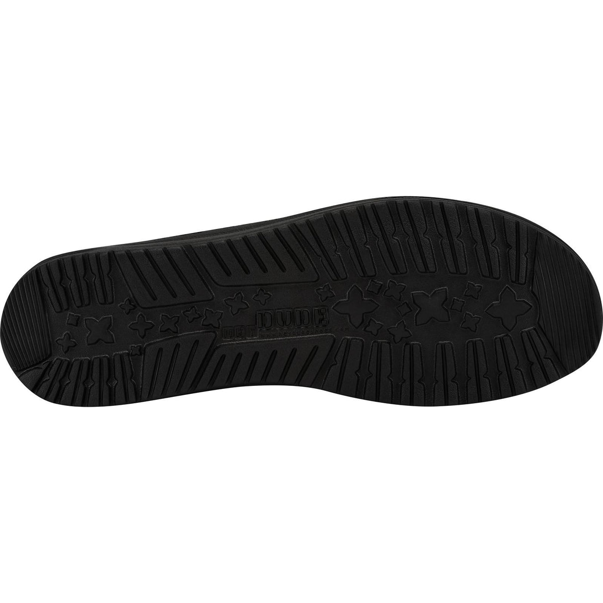 HEYDUDE Mens Wally Sox Shoe Micro Total Black