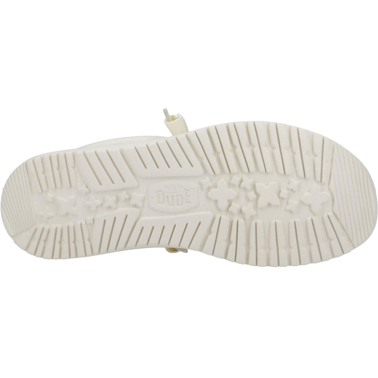 HEYDUDE Mens Wally Canvas Shoe Stone White
