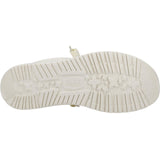HEYDUDE Mens Wally Canvas Shoe Stone White