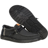 HEYDUDE Mens Wally Elevated Basics Shoes Black