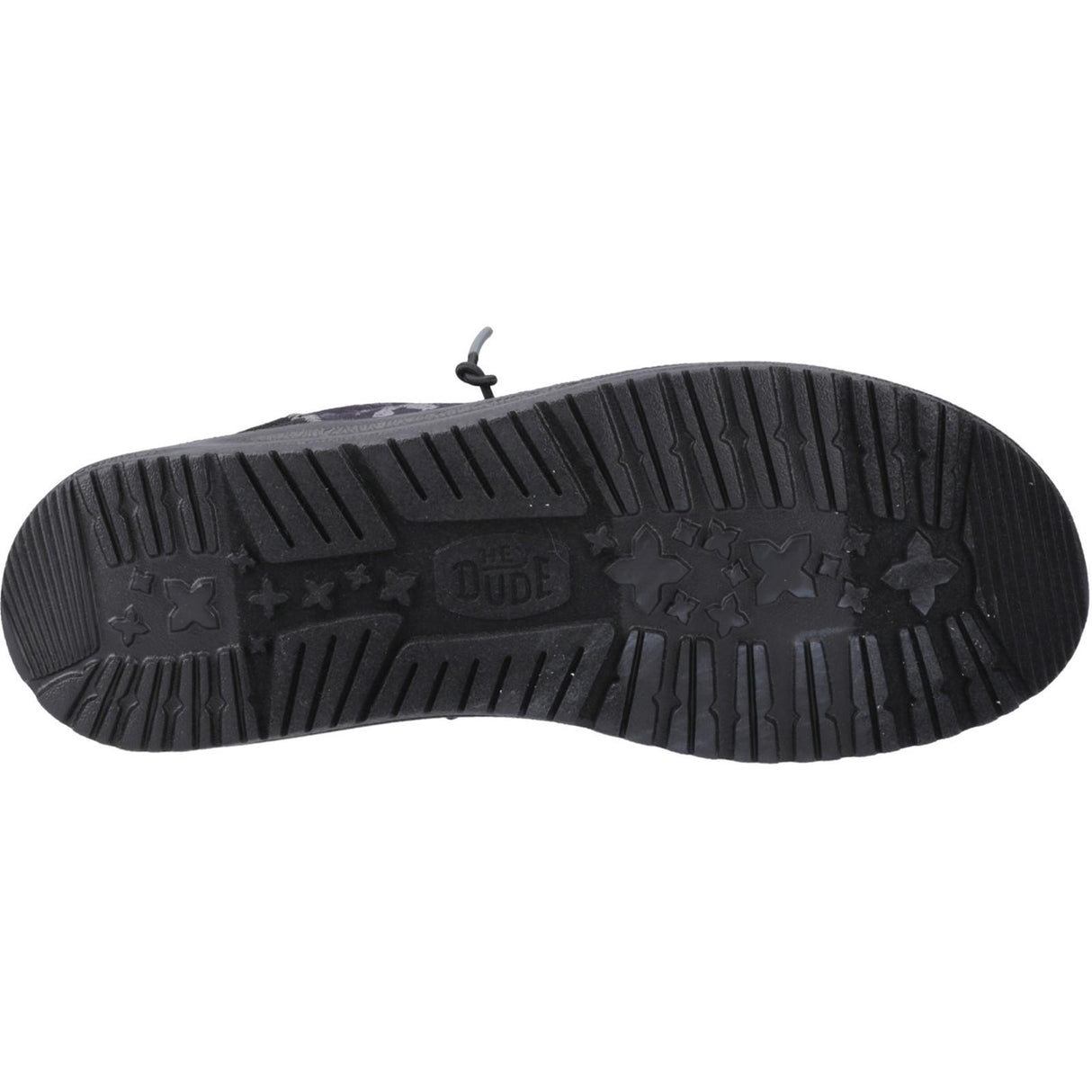 HEYDUDE Mens Wally Funk Hunt Camo Shoes Black
