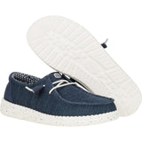 HEYDUDE Womens Wendy Stretch Mesh Shoes Navy