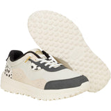 HEYDUDE Womens Hayden Shine Trainers Ivory/Multi