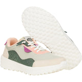 HEYDUDE Womens Hayden Colorblock Trainers Dusty Olive/Multi