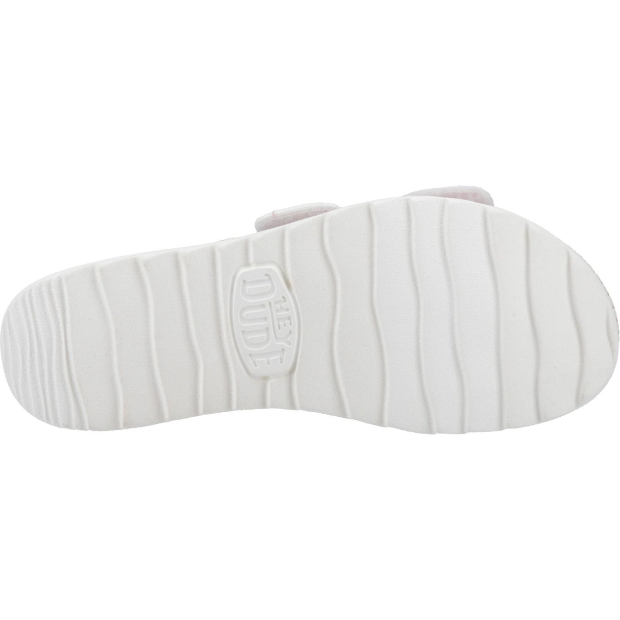 HEYDUDE Womens Delray Slide Eyelet Sandal White