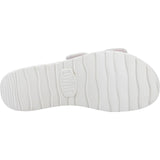 HEYDUDE Womens Delray Slide Eyelet Sandal White