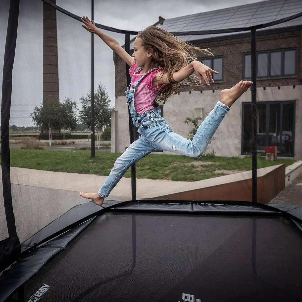 BERG Ultim Champion Regular 330 Trampoline Grey + Safety Net Deluxe