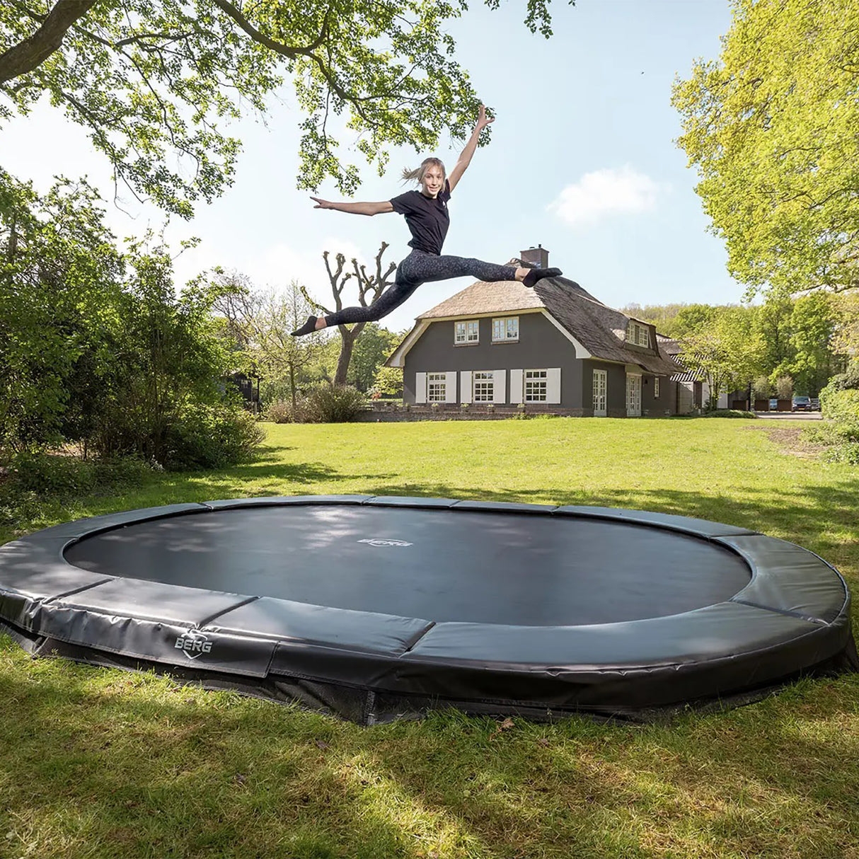 BERG SPORTS Grand Elite InGround 520 Trampoline Grey