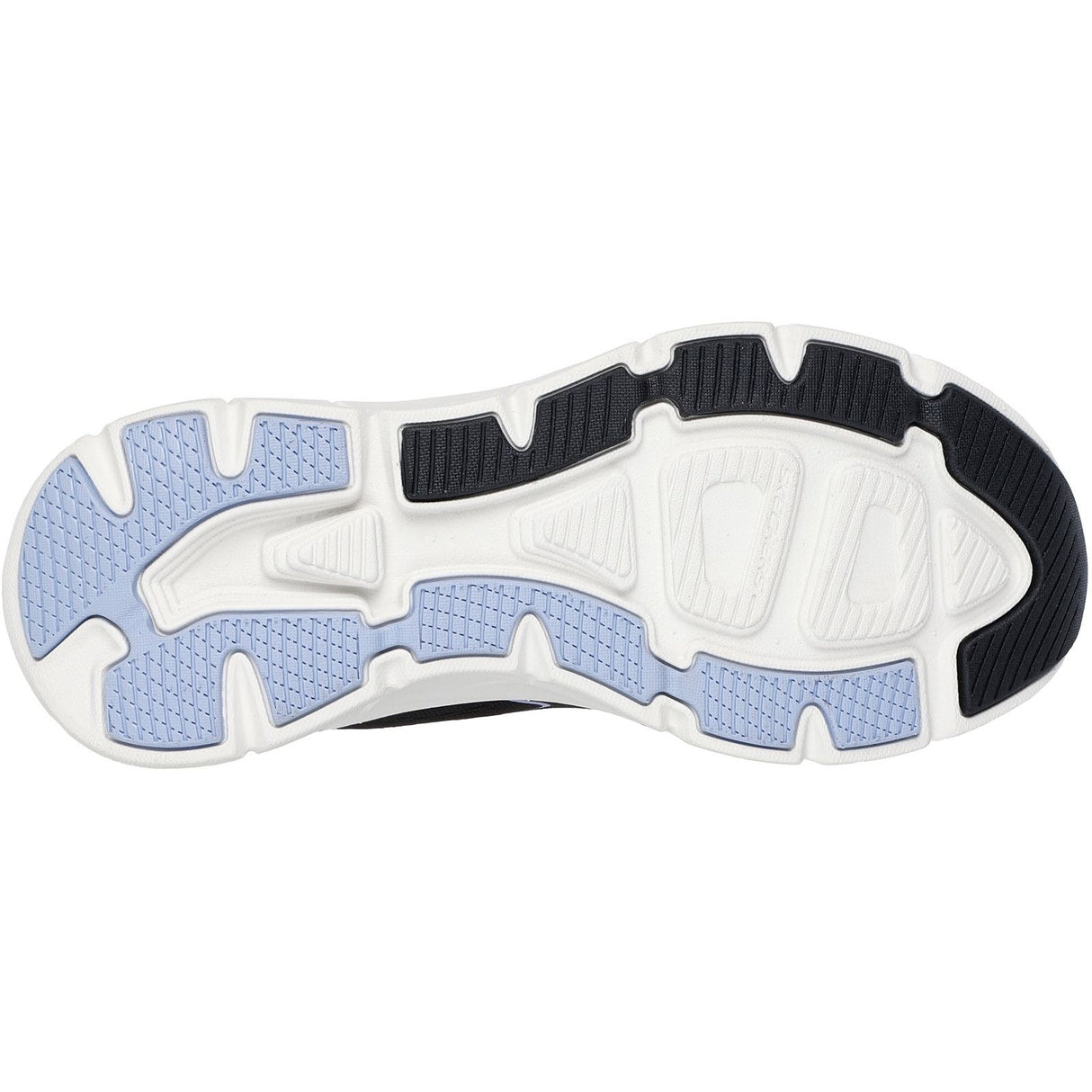 Skechers Womens D'Lux Walker 2.0 Active Pace Trainer Black/Lavender