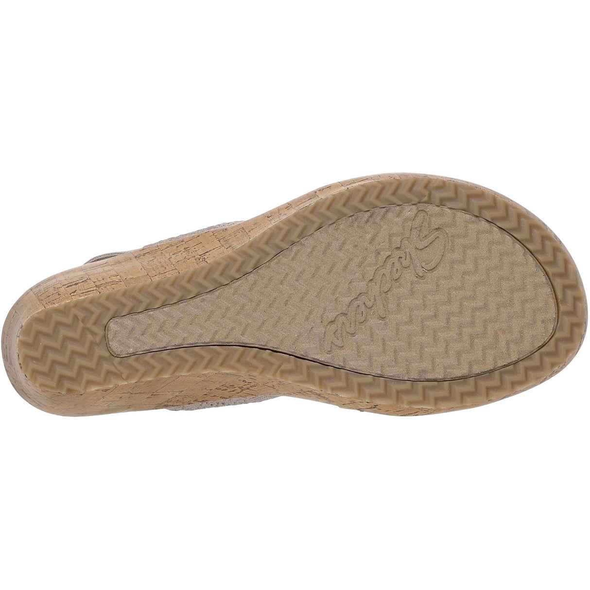 Skechers Womens Beverlee Timeless Touch Sandal Taupe