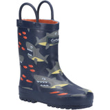 Cotswold Infant Kids Puddle Waterproof Pull On Boot Shark