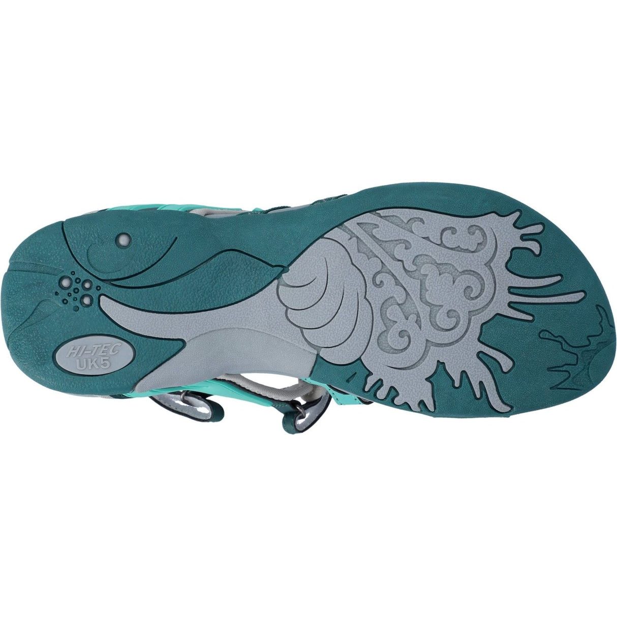 Hi-Tec Womens Savanna II Sandal Dark Moss/Aquatic Wave