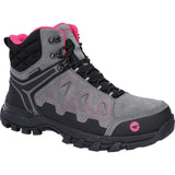 Hi-Tec Womens V-Lite Explorer WP Hiking Boots Grey/Fuchsia