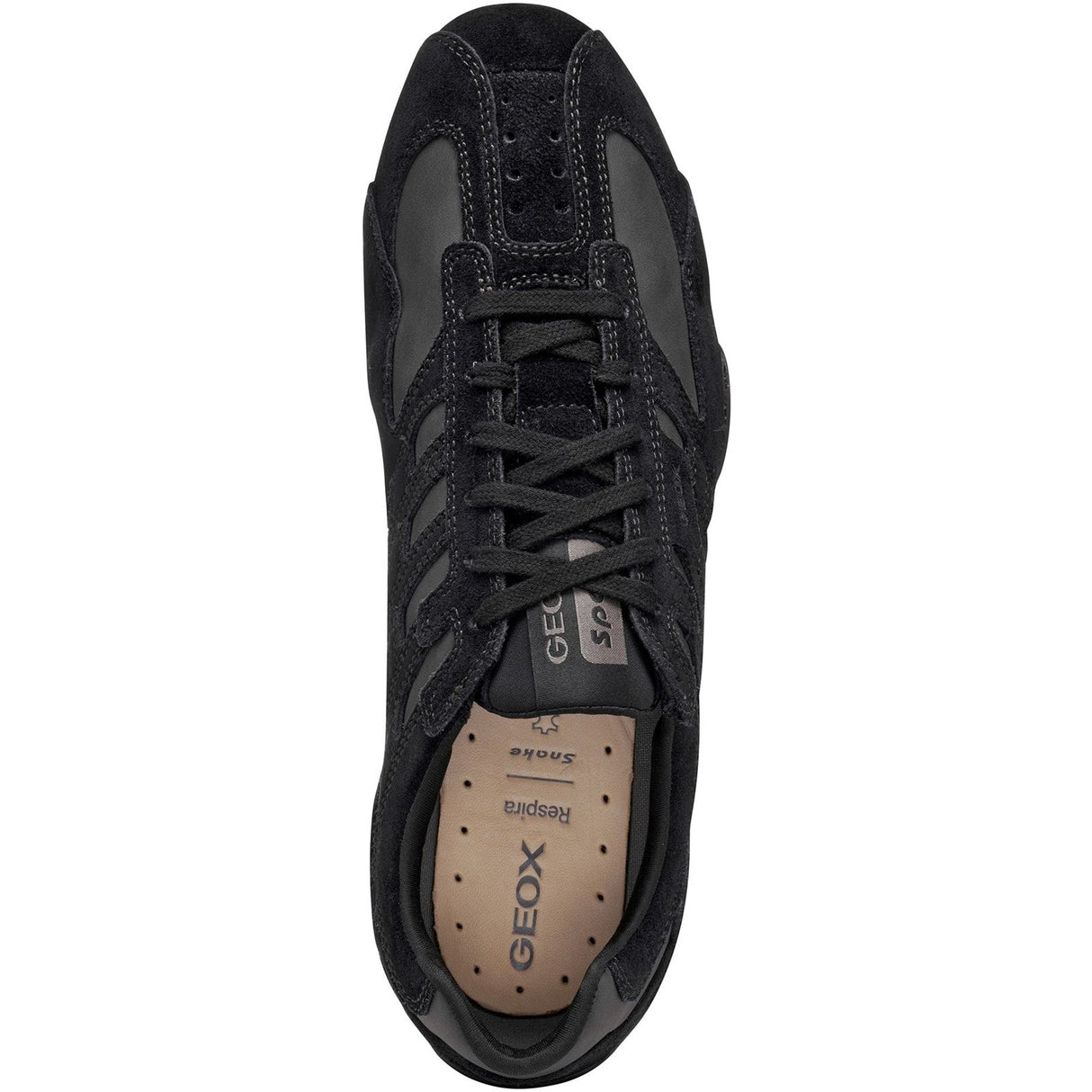 Geox Unisex U SNAKE ORIGINAL SNEAKERS Black