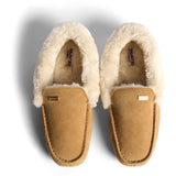 Hunter Womens Womens Moccasin Slipper Sherpa Biscuit