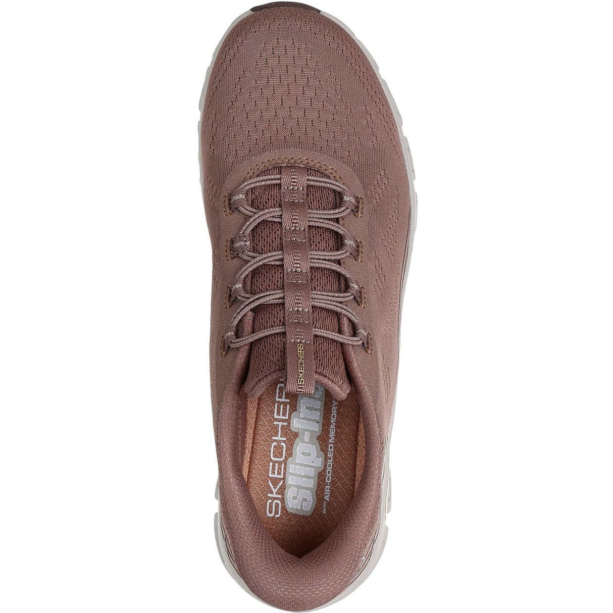 Skechers Womens Glide-Step Elevate Amaze Trainers Brown