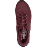 Skechers Womens Glide-Step Elevate Amaze Trainers Burgundy