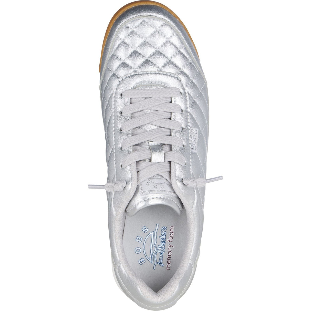 Skechers Womens BOBS Billie Wild Comfort Trainers Silver