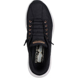 Skechers Womens Contour Foam Golden Hour Trainers Black/Rose Gold