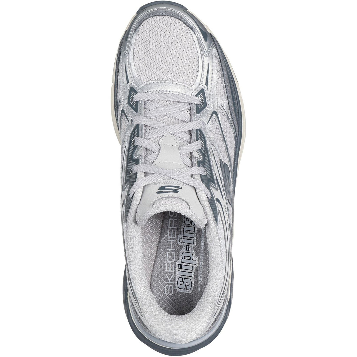 Skechers Womens Stamina Sport Trainer Silver