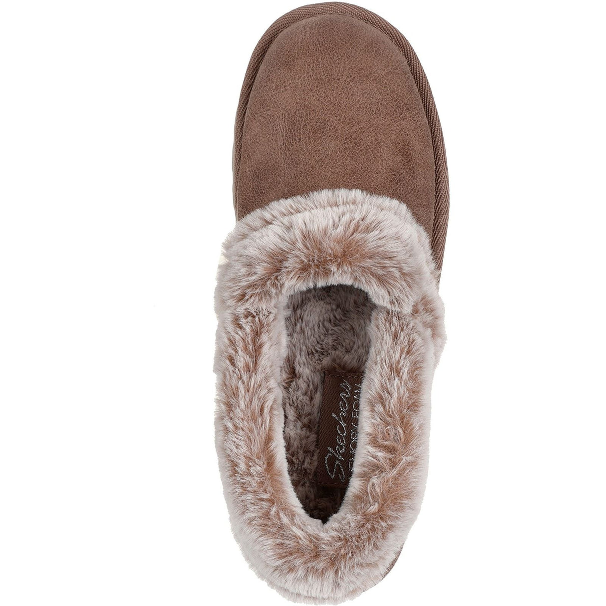 Skechers Womens Cozy Up Slippers Taupe