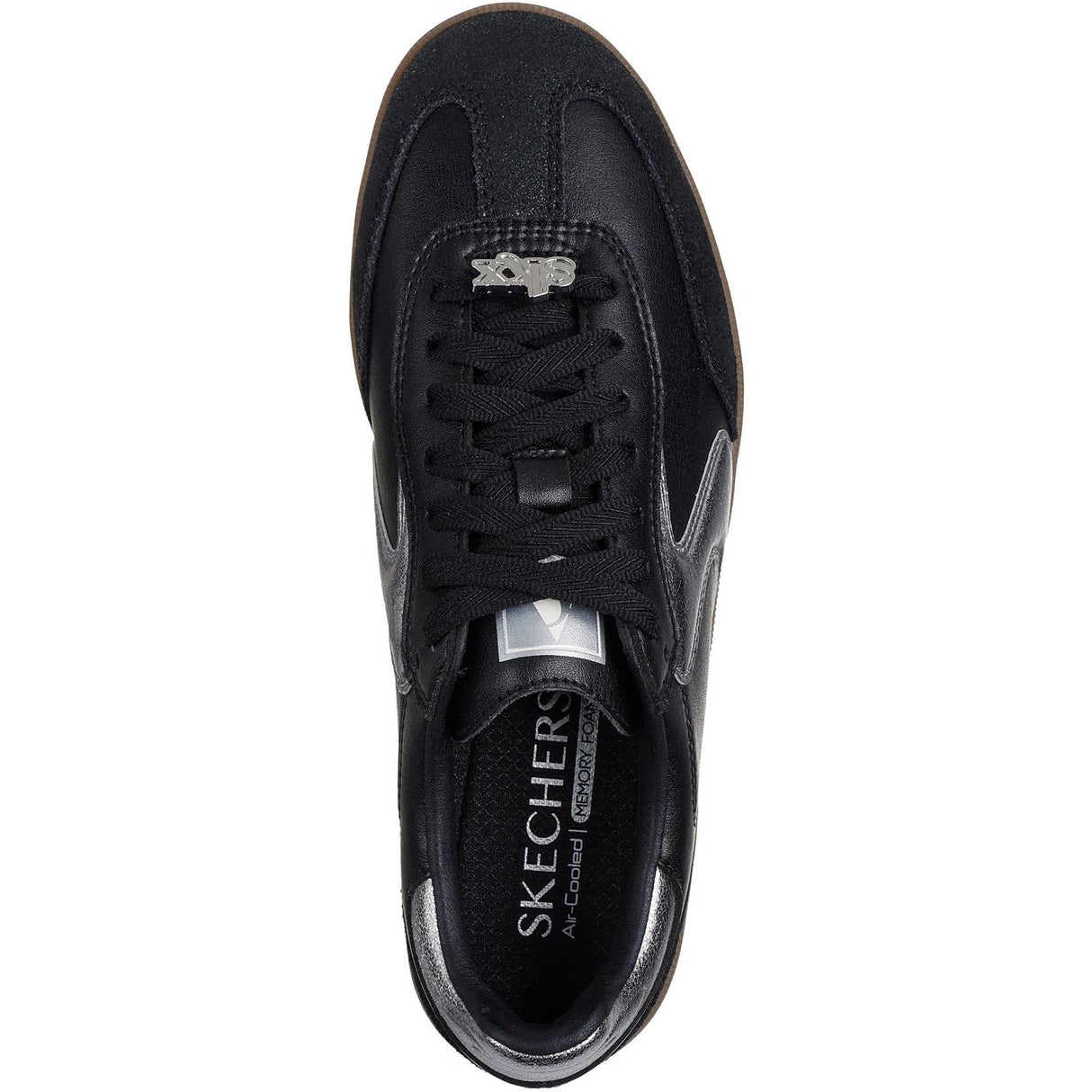 Skechers Womens Hotshot Cool Glow Trainer Black/Silver