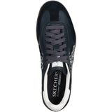 Skechers Womens Hotshot Shimmering Spots Trainer Black/White