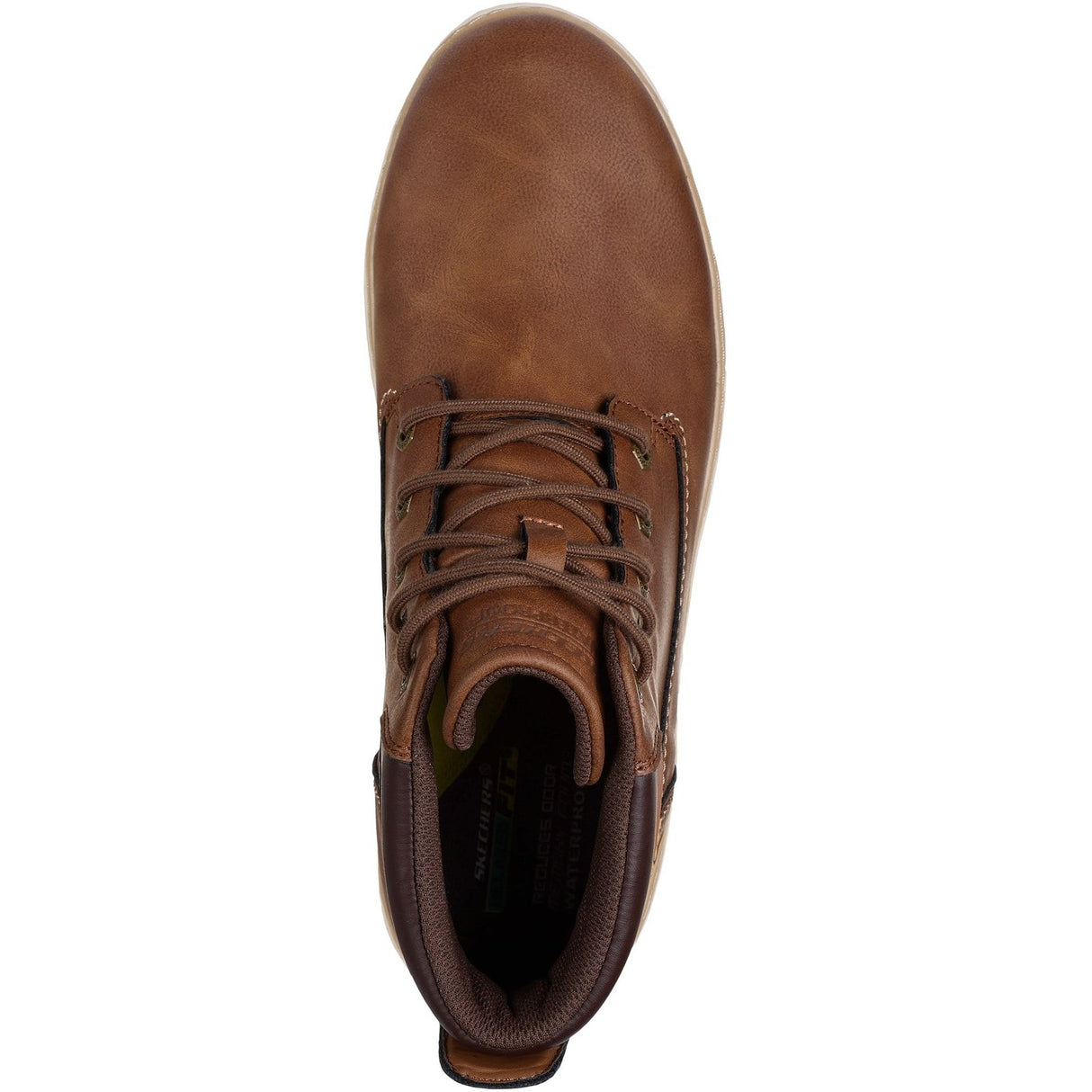 Skechers Mens Garlan Deno Trainers Brown