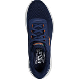 Skechers Mens Edgeride Trainer Navy/Orange