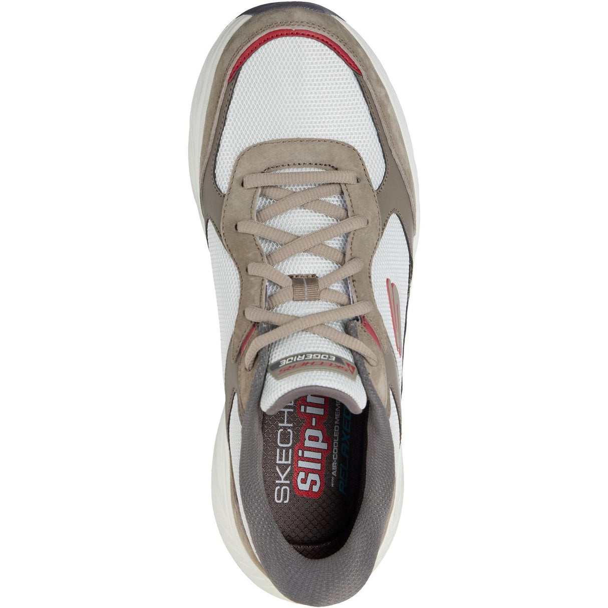 Skechers Mens Edgeride Erlon Trainer Brown/Multi
