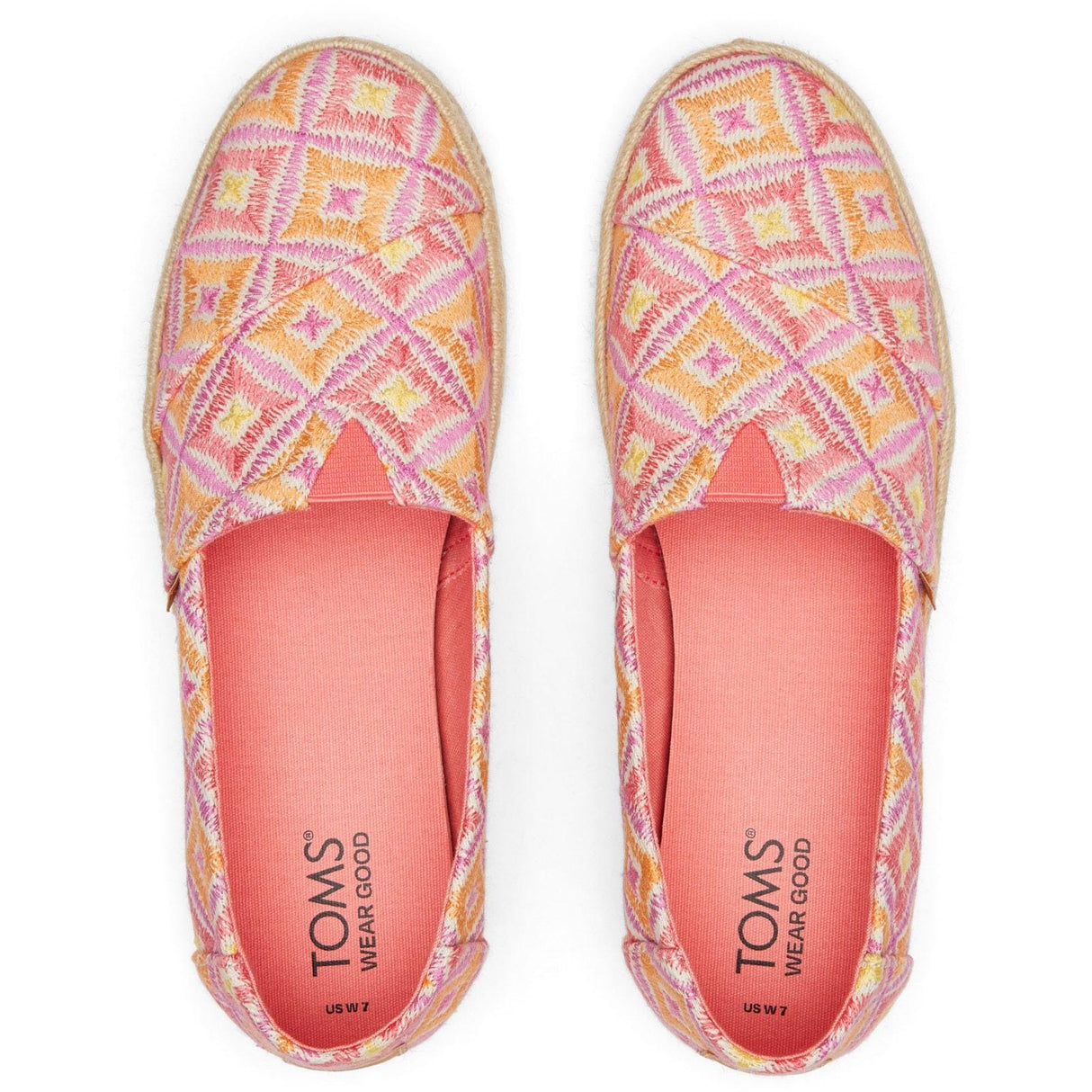 TOMS Womens Alpargata Rope 2.0 Shoe Shell Pink