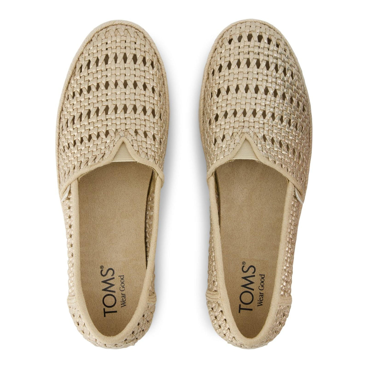 TOMS Womens Valencia Espadrille Champagne