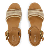 TOMS Womens Diana Wedge Dark Beige