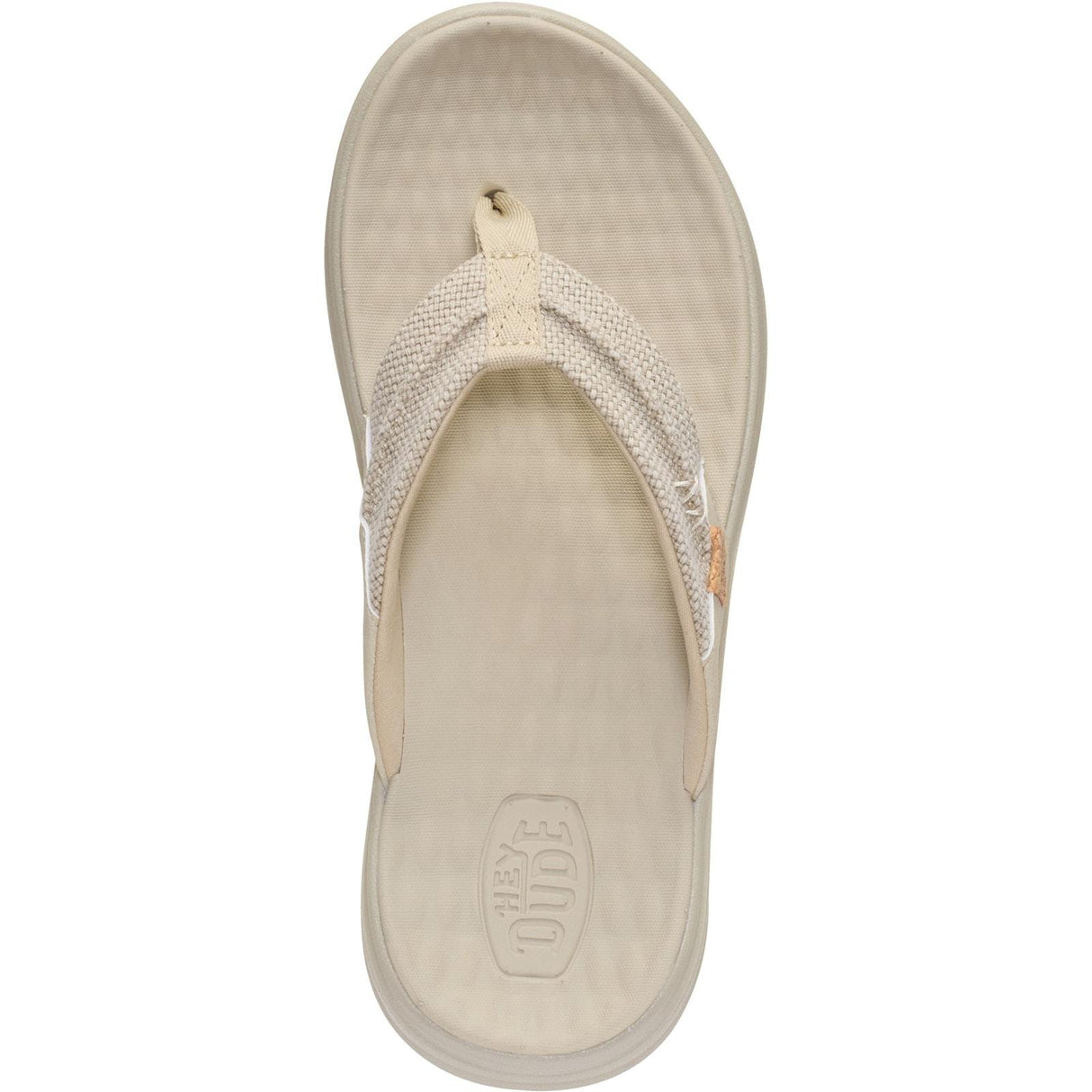 HEYDUDE Mens Finn Flip Braided Tan