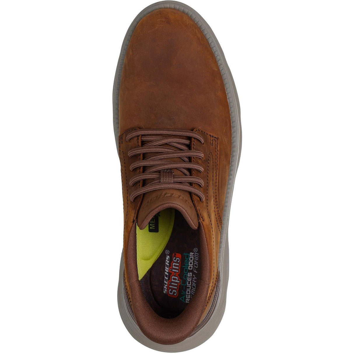 Skechers Mens Garza Duran Shoe Dark Brown